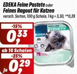 Simmel EDEKA Feine Pastete oder Feines Ragout für Katzen Angebot