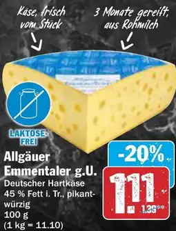AEZ Allgäuer Emmentaler g.U. Angebot