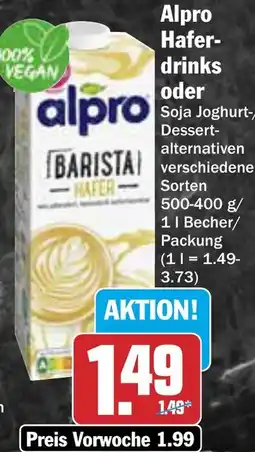AEZ Alpro Haferdrinks Angebot