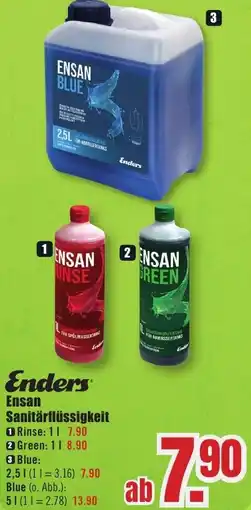 B1 Discount Baumarkt Enders Ensan Sanitärflüssigkeit Angebot