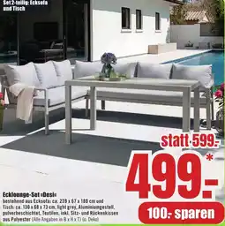 B1 Discount Baumarkt Ecklounge-Set Desi Angebot