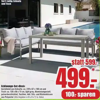 B1 Discount Baumarkt Ecklounge-Set Desi Angebot