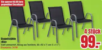 B1 Discount Baumarkt Stapelstühle Ria Angebot