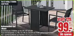 B1 Discount Baumarkt Balkonmöbel-Set  Moni Angebot