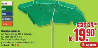 B1 Discount Baumarkt Rechteckschirm Angebot
