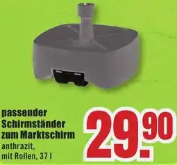 B1 Discount Baumarkt passender Schirmständer zum Marktschirm Angebot