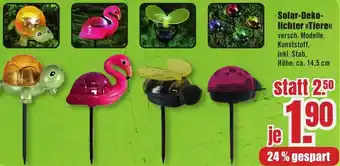 B1 Discount Baumarkt Solar-Dekolichter Tiere Angebot
