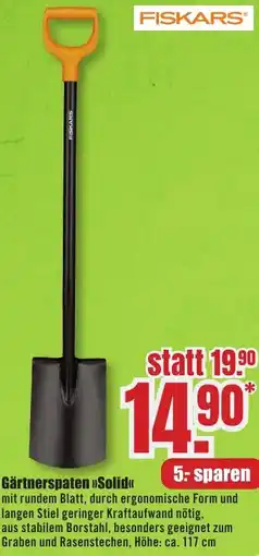 B1 Discount Baumarkt FISKARS Gärtnerspaten Solid Angebot