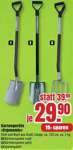 B1 Discount Baumarkt Gartengeräte Ergonomic Angebot