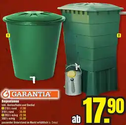 B1 Discount Baumarkt GARANTIA Regentonne Angebot