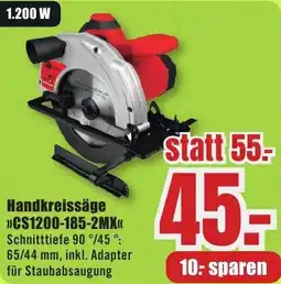 B1 Discount Baumarkt Handkreissäge CS1200-185-2MX Angebot