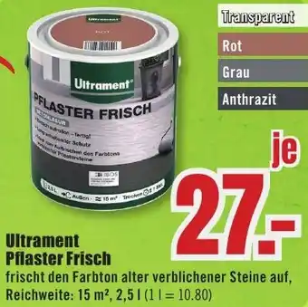 B1 Discount Baumarkt Ultrament Pflaster Frisch Angebot