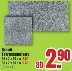 B1 Discount Baumarkt Granit Terrassenplatte Angebot