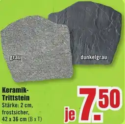 B1 Discount Baumarkt Keramik Trittstein Angebot
