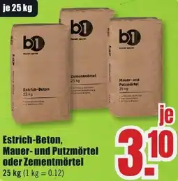 B1 Discount Baumarkt b1 Estrich-Beton, Mauer- und Putzmörtel oder Zementmörtel Angebot