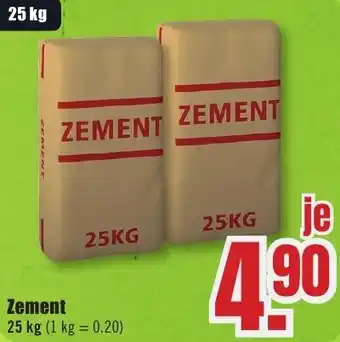 B1 Discount Baumarkt Zement Angebot