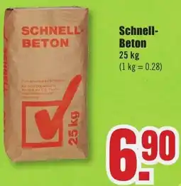 B1 Discount Baumarkt Schnell Beton Angebot