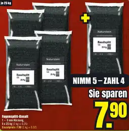 B1 Discount Baumarkt Fugensplitt-Basalt Angebot