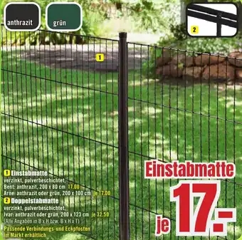 B1 Discount Baumarkt Einstabmatte Angebot