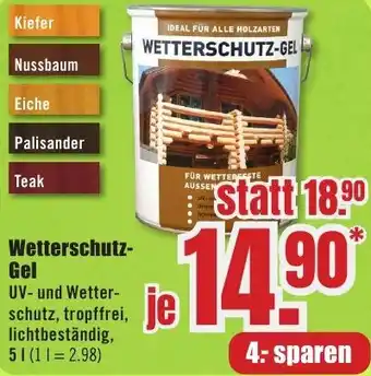 B1 Discount Baumarkt Wetterschutz Gel Angebot