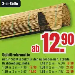 B1 Discount Baumarkt Schilfrohrmatte Angebot