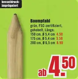 B1 Discount Baumarkt Baumpfahl Angebot