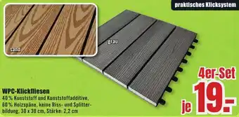 B1 Discount Baumarkt WPC-Klickfliesen Angebot