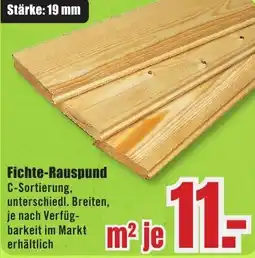 B1 Discount Baumarkt Fichte-Rauspund Angebot