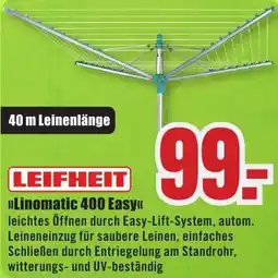B1 Discount Baumarkt LEIFHEIT Linomatic 400 Easy Angebot