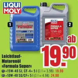 B1 Discount Baumarkt LIQUI MOLY Leichtlauf Motorenöl Formula Super Angebot