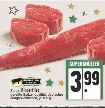 E-Center Jungbullen-fleisch Zartes Rinderfilet Angebot