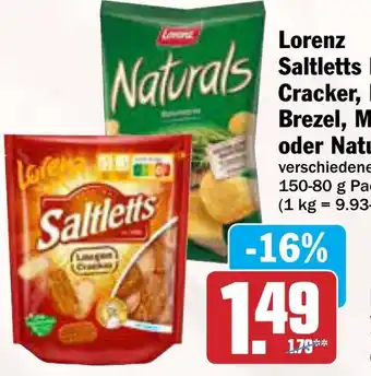AEZ Lorenz Saltletts Pausen Cracker, Mini Brezel, Mini Bagel oder Naturals Angebot