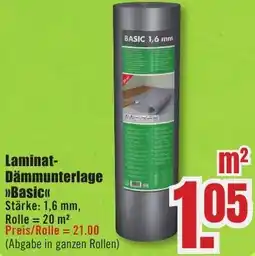 B1 Discount Baumarkt Laminat Dämmunterlage Basic Angebot