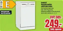 B1 Discount Baumarkt Exquisit Geschirrspüler GSP9109-030E Angebot