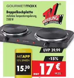 Mäc Geiz GOURMETmaxx Doppelkochplatte Angebot