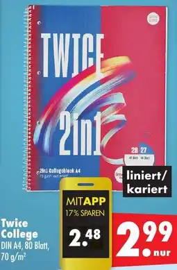 Mäc Geiz Twice College Angebot