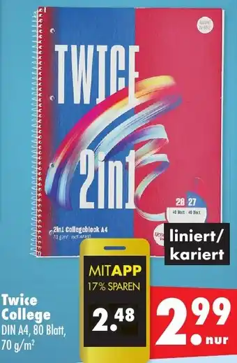 Mäc Geiz Twice College Angebot