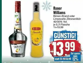 Edeka Roner Williams Angebot