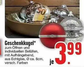 Edeka Geschenkkugel Angebot