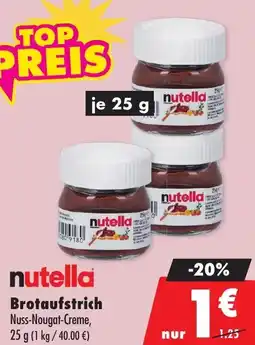 Mäc Geiz nutella Brotaufstrich Angebot