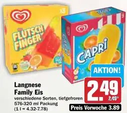 AEZ Langnese Family Eis Angebot