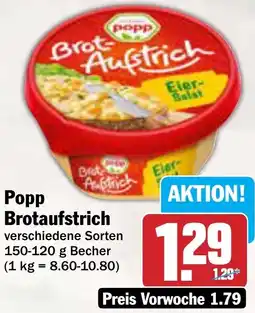AEZ Popp Brotaufstrich Angebot