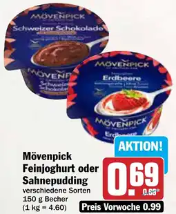 AEZ Mövenpick Feinjoghurt oder Sahnepudding Angebot