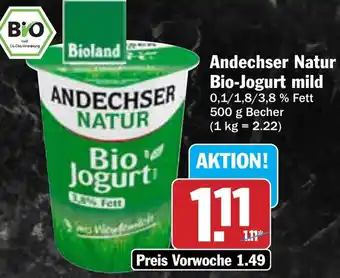 AEZ Andechser Natur Bio-Jogurt mild Angebot