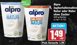 AEZ Alpro Joghurtalternative Natur oder Natur ohne Zucker Angebot