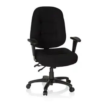 Netto Marken-Discount hjh OFFICE Profi Bürostuhl ZENIT XXL Stoff mit Armlehnen (höhenverstellbar) Angebot