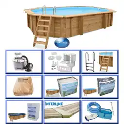 Netto Marken-Discount Holzpool Java 6,40 x 4,00 m/ 1,38m POOLROBOTER SUPER SET Angebot