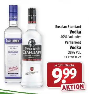 Wasgau Russian Standard Vodka 0,7L Angebot