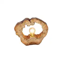 Netto Marken-Discount LED Tischleuchte, Baumscheibe, Holzoptik, H 25,5 cm Angebot