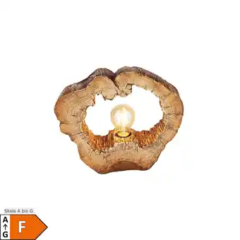 Netto Marken-Discount LED Tischleuchte, Baumscheibe, Holzoptik, H 25,5 cm Angebot
